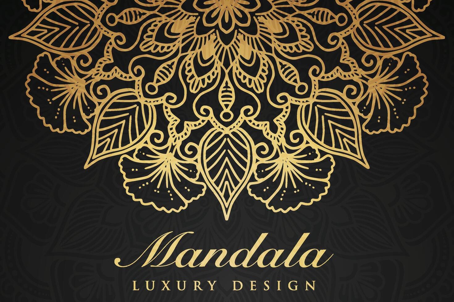 luxueus mandala patroon achtergrond, luxe mandala uitnodiging groet kaart ontwerp, circulaire patroon vector ontwerp,