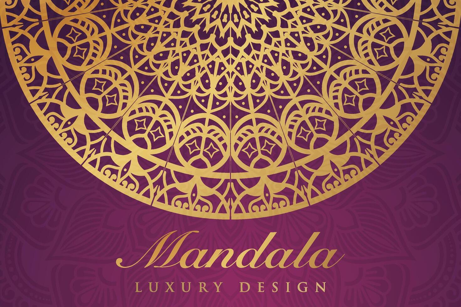 luxueus mandala patroon achtergrond, luxe mandala uitnodiging groet kaart ontwerp, circulaire patroon vector ontwerp,