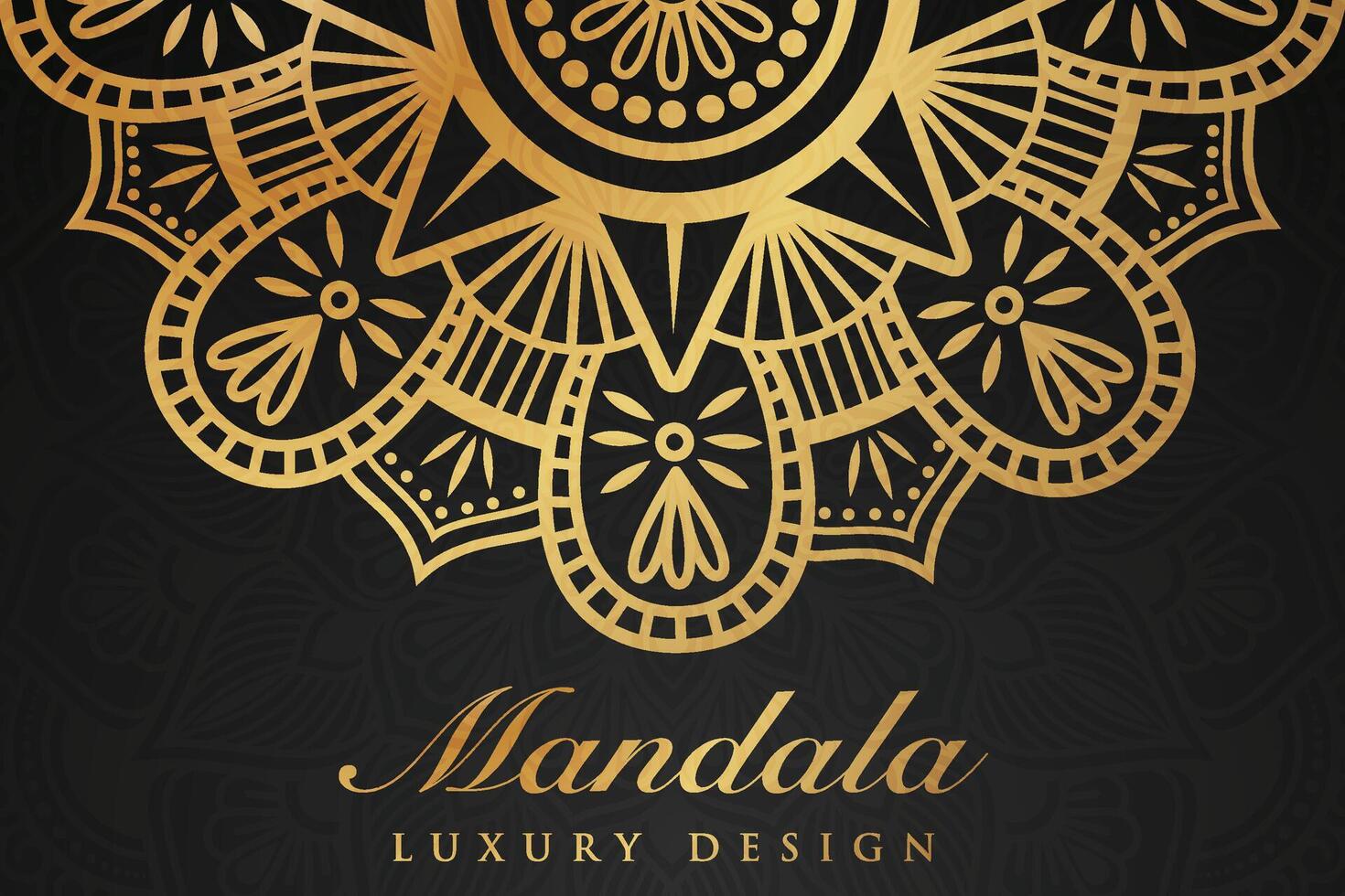 luxueus mandala patroon achtergrond, luxe mandala uitnodiging groet kaart ontwerp, circulaire patroon vector ontwerp,