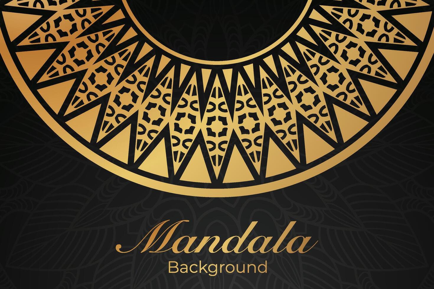 luxueus mandala patroon achtergrond, luxe mandala uitnodiging groet kaart ontwerp, circulaire patroon vector ontwerp,