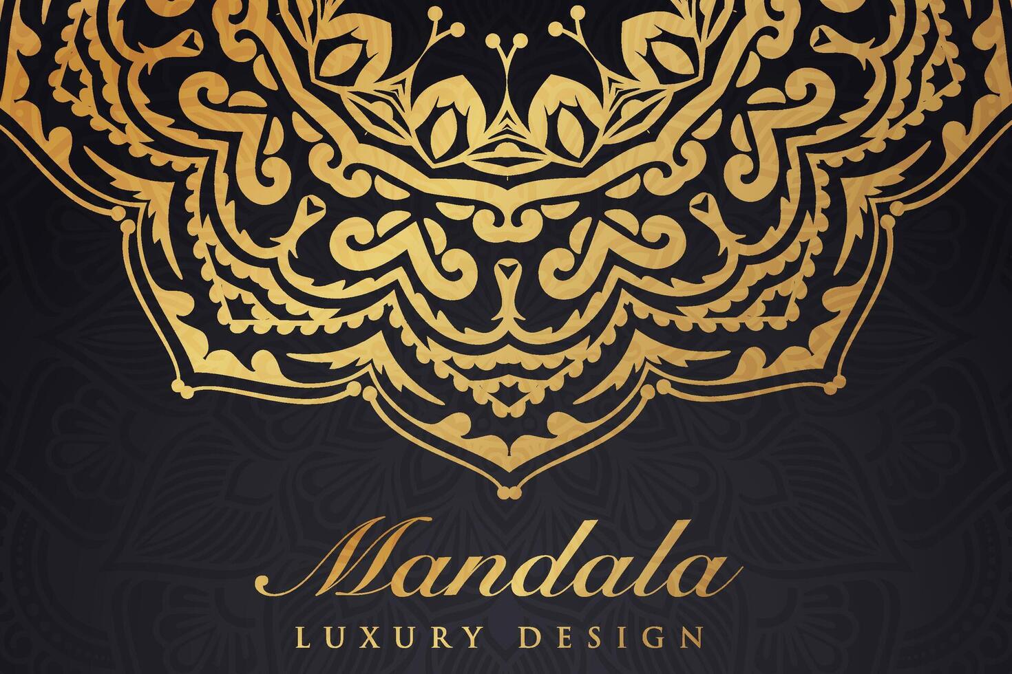 luxueus mandala patroon achtergrond, luxe mandala uitnodiging groet kaart ontwerp, circulaire patroon vector ontwerp,