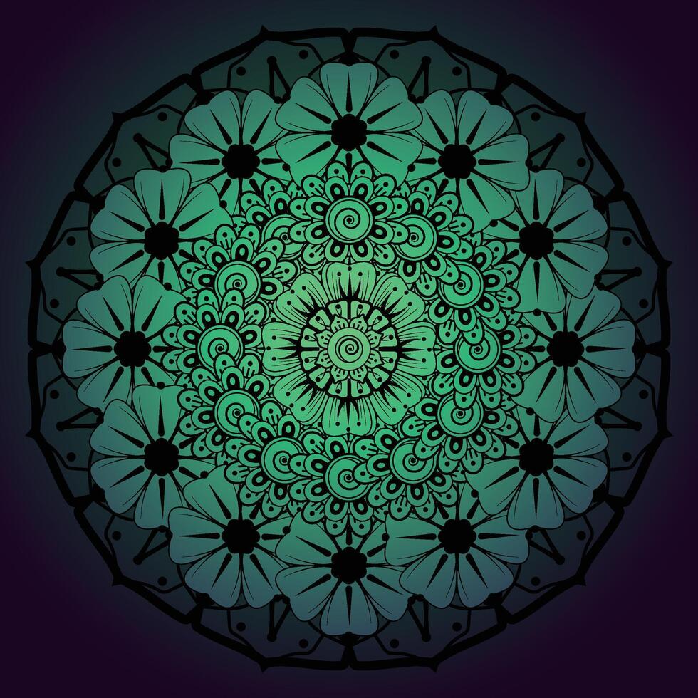 luxe mandala patroon achtergrond, circulaire patroon vector ontwerp