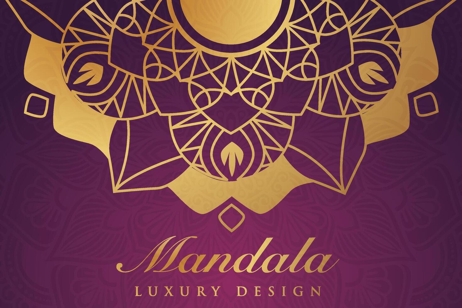 luxueus mandala patroon achtergrond, luxe mandala uitnodiging groet kaart ontwerp, circulaire patroon vector ontwerp,