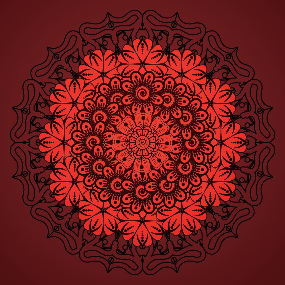 luxe mandala patroon achtergrond, circulaire patroon vector ontwerp