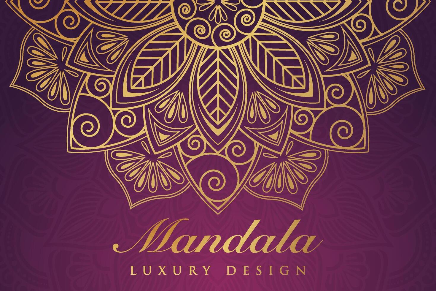 luxueus mandala patroon achtergrond, luxe mandala uitnodiging groet kaart ontwerp, circulaire patroon vector ontwerp,