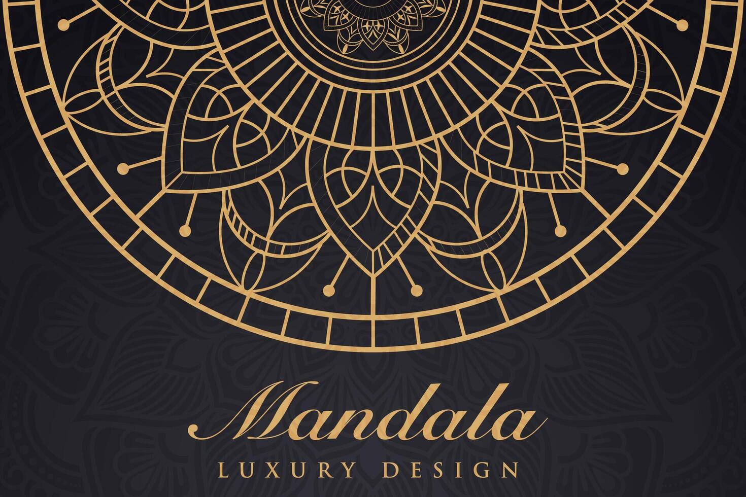 luxueus mandala patroon achtergrond, luxe mandala uitnodiging groet kaart ontwerp, circulaire patroon vector ontwerp,