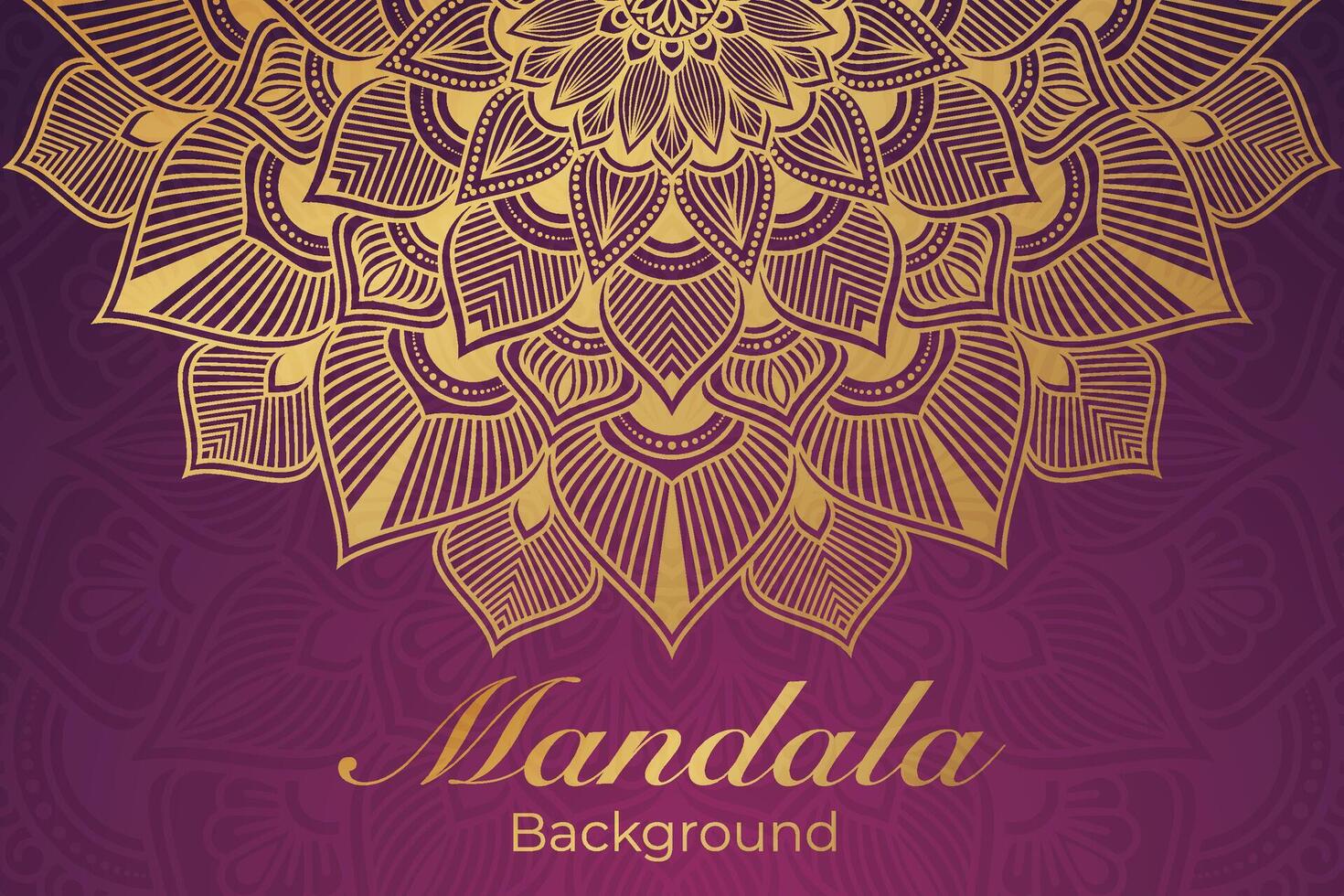 luxueus mandala patroon achtergrond, luxe mandala uitnodiging groet kaart ontwerp, circulaire patroon vector ontwerp,