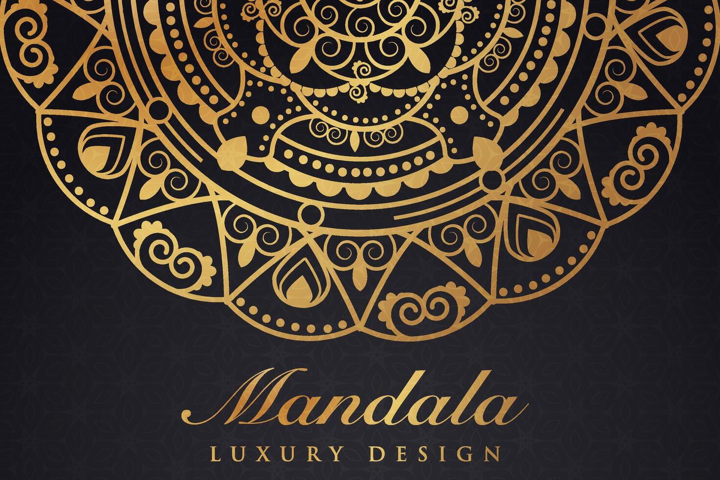 luxueus mandala patroon achtergrond, luxe mandala uitnodiging groet kaart ontwerp, circulaire patroon vector ontwerp,