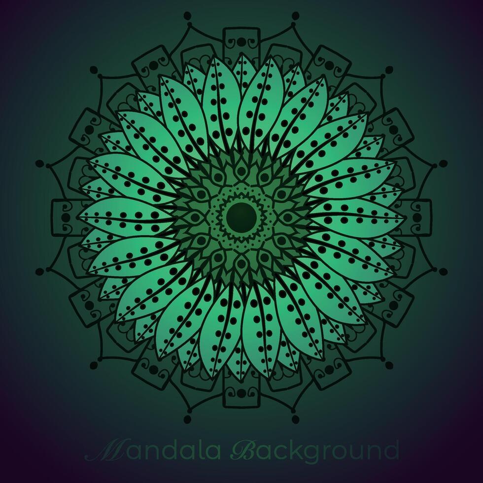 luxe mandala patroon achtergrond, circulaire patroon vector ontwerp