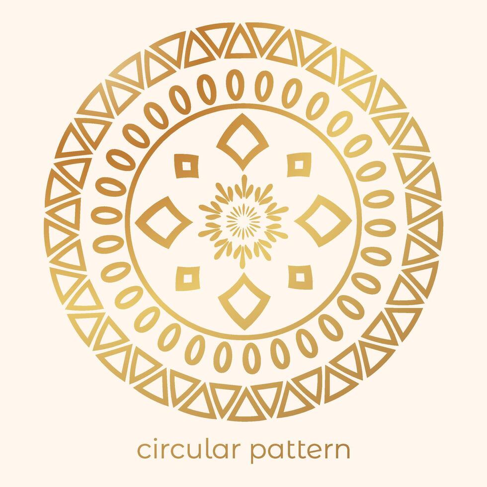 luxe mandala patroon achtergrond, circulaire patroon vector ontwerp