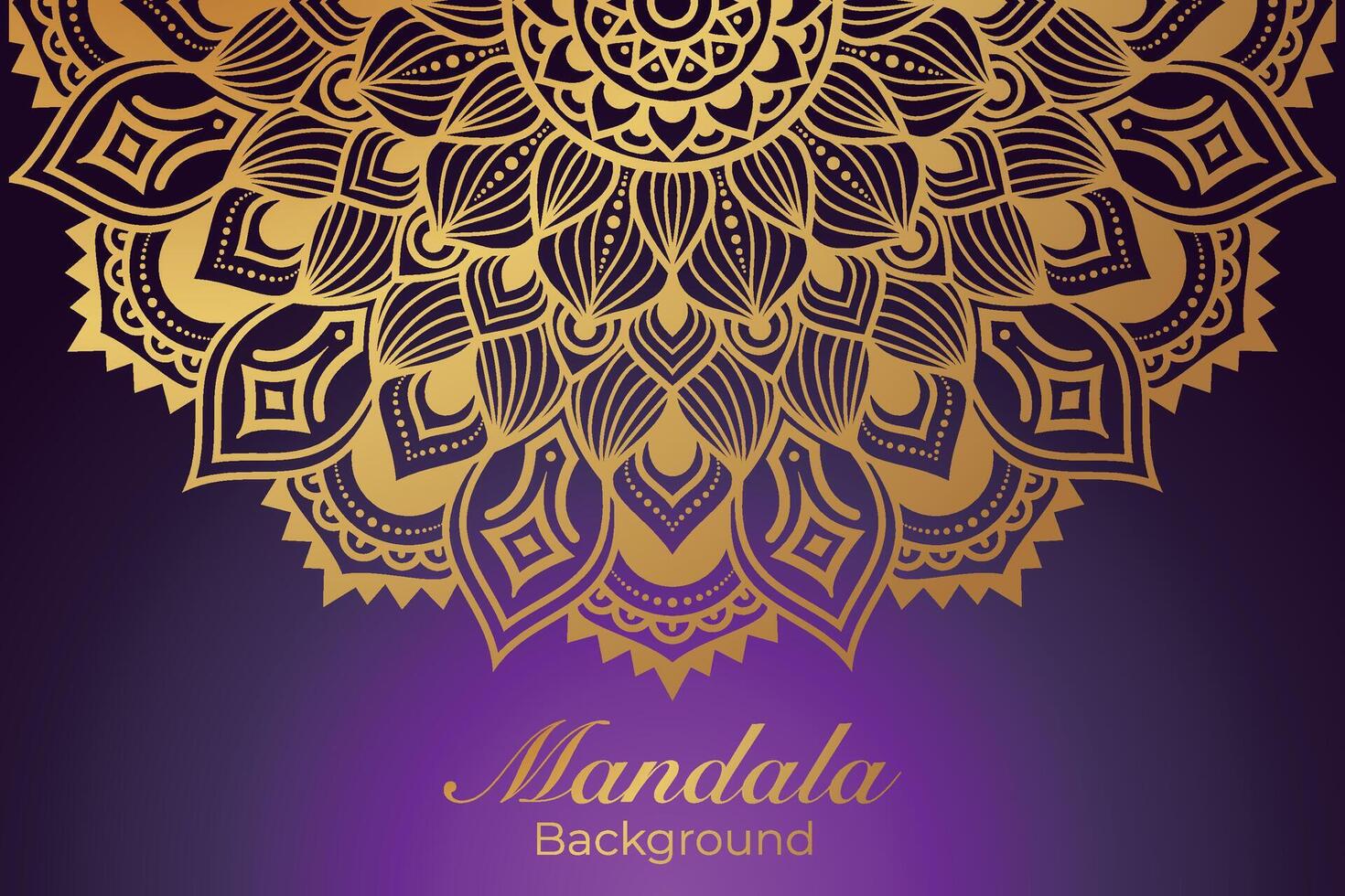 luxueus mandala patroon achtergrond, luxe mandala uitnodiging groet kaart ontwerp, circulaire patroon vector ontwerp,