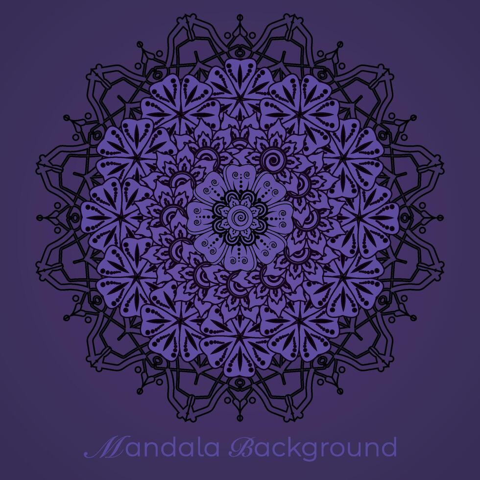 luxe mandala patroon achtergrond, circulaire patroon vector ontwerp