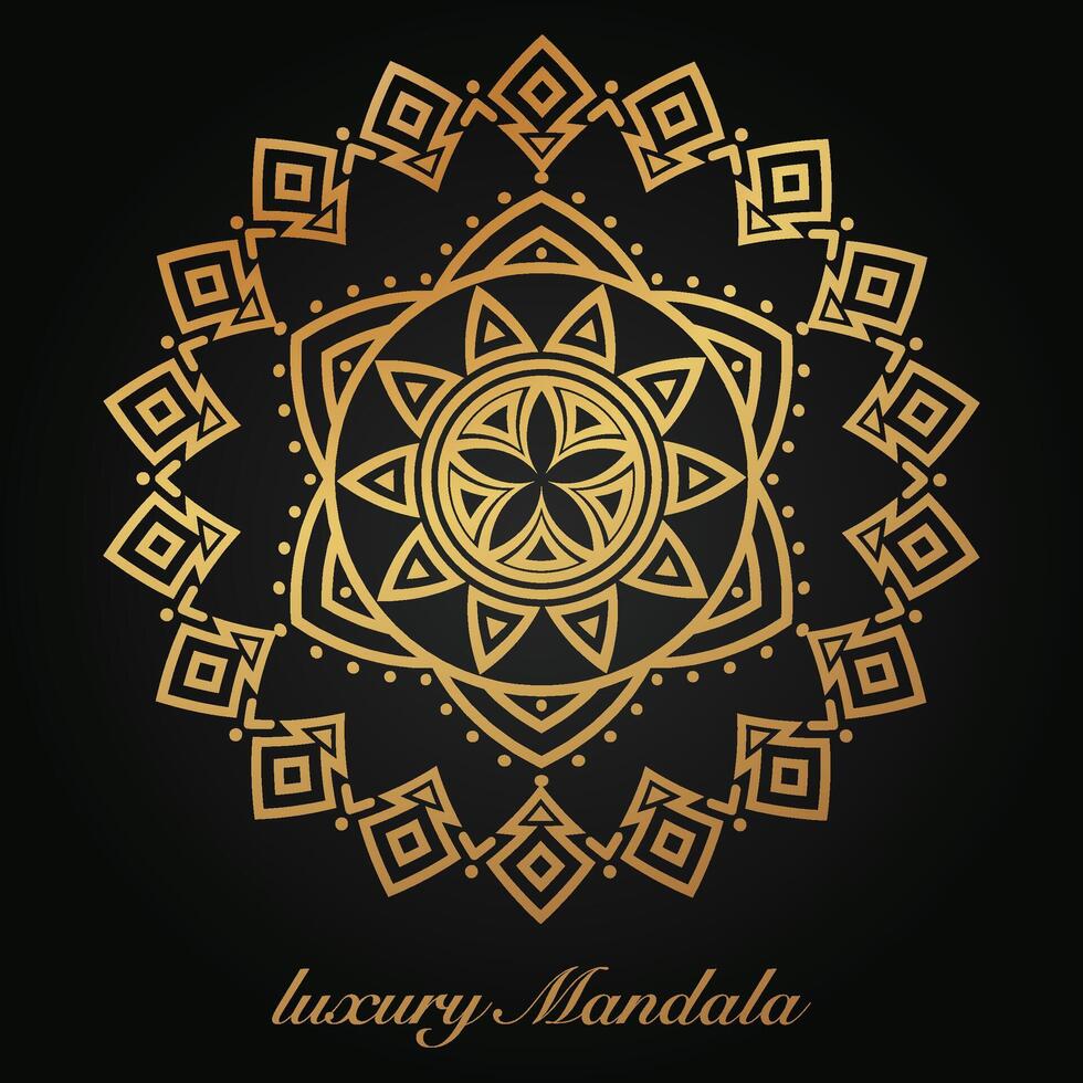 luxe mandala patroon achtergrond, circulaire patroon vector ontwerp