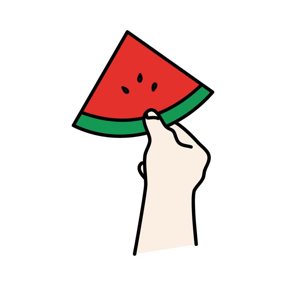 watermeloen zomer fruit vector illustratie