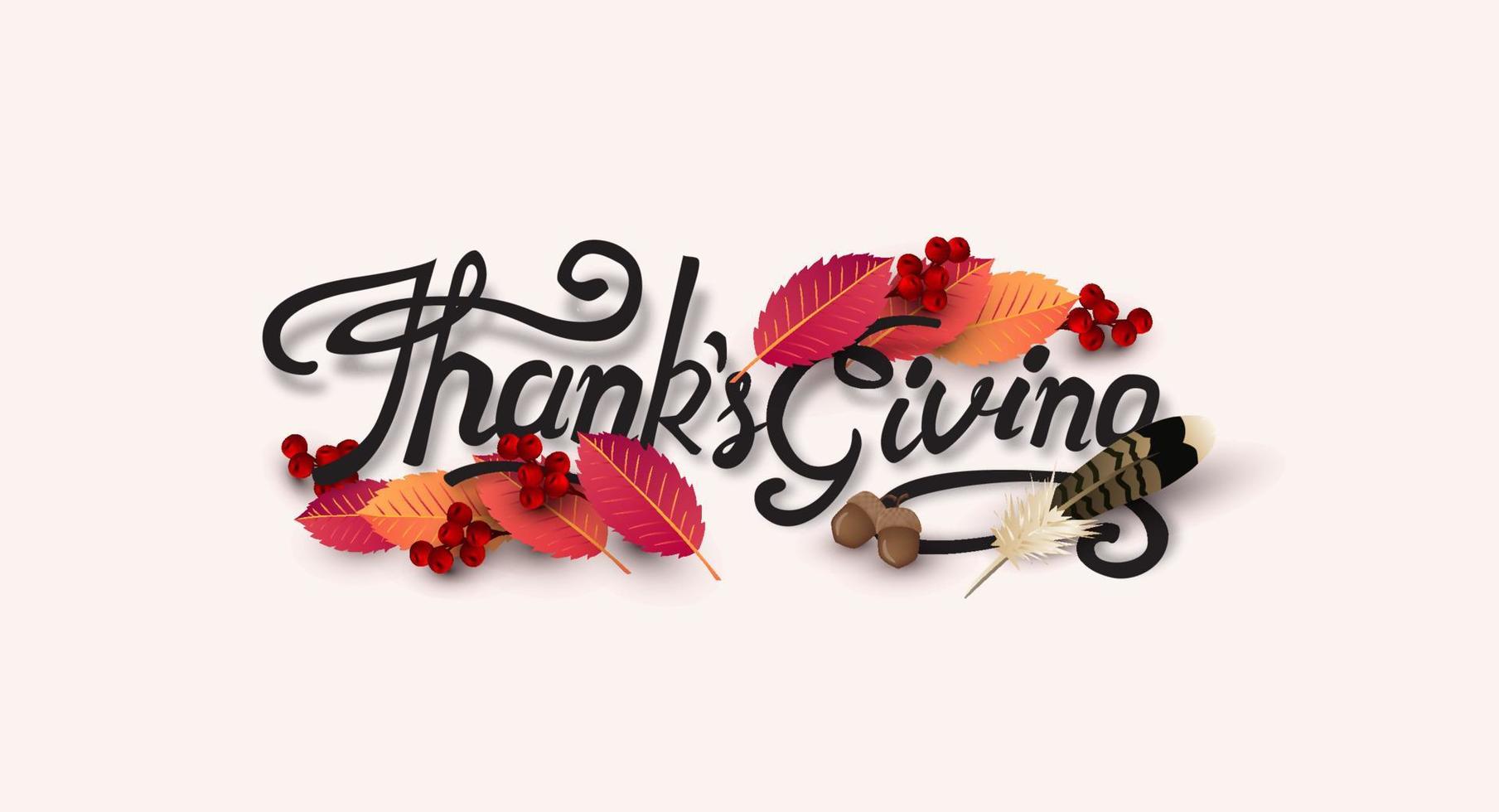 thanksgiving day banner achtergrond vector