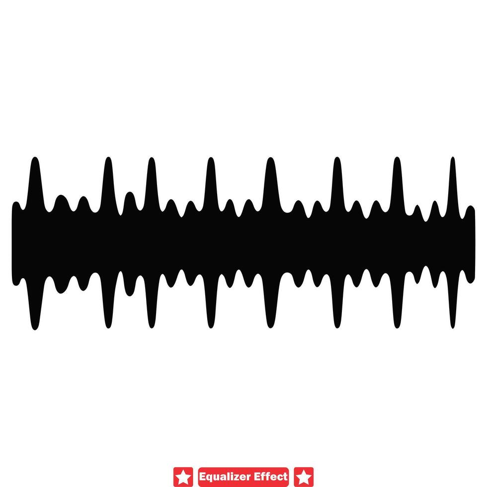 muziek- visualisatie essentials equalizer bars silhouet verzameling vector