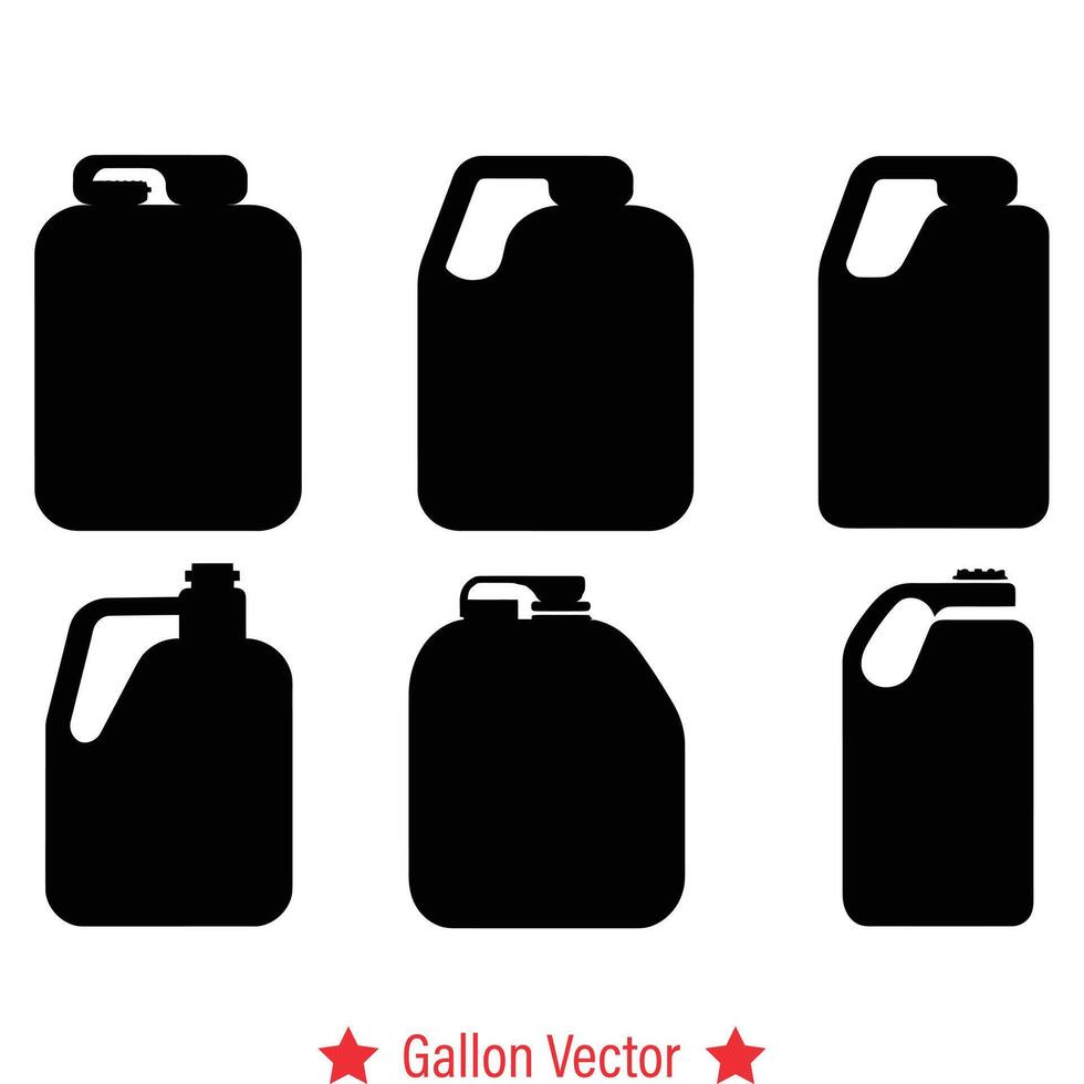 ai gegenereerd omhelzing innovatie met gallon vector silhouet reeks inspirerend creativiteit in elke ontwerp project