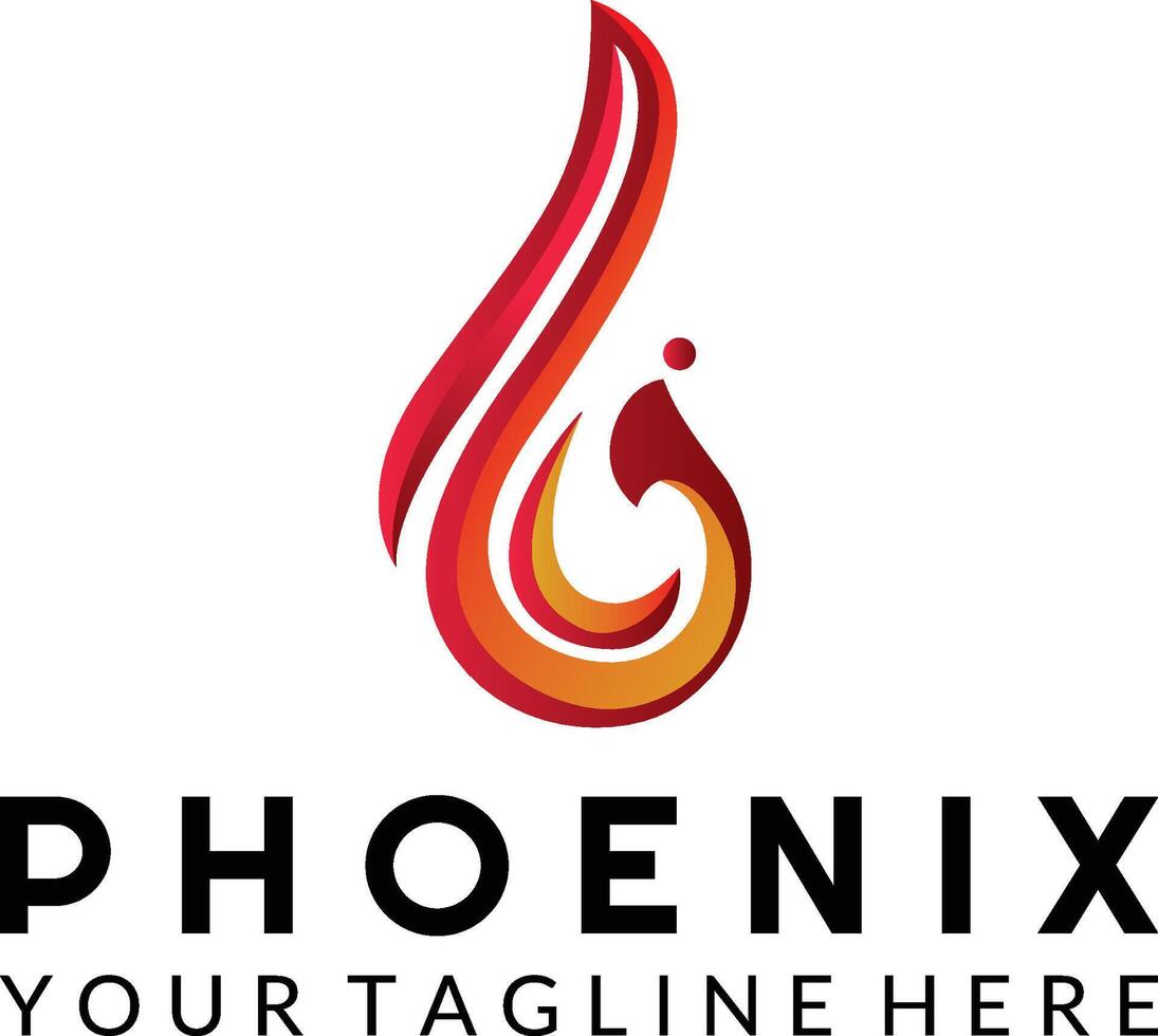 ontwerpsjabloon voor phoenix-logo vector