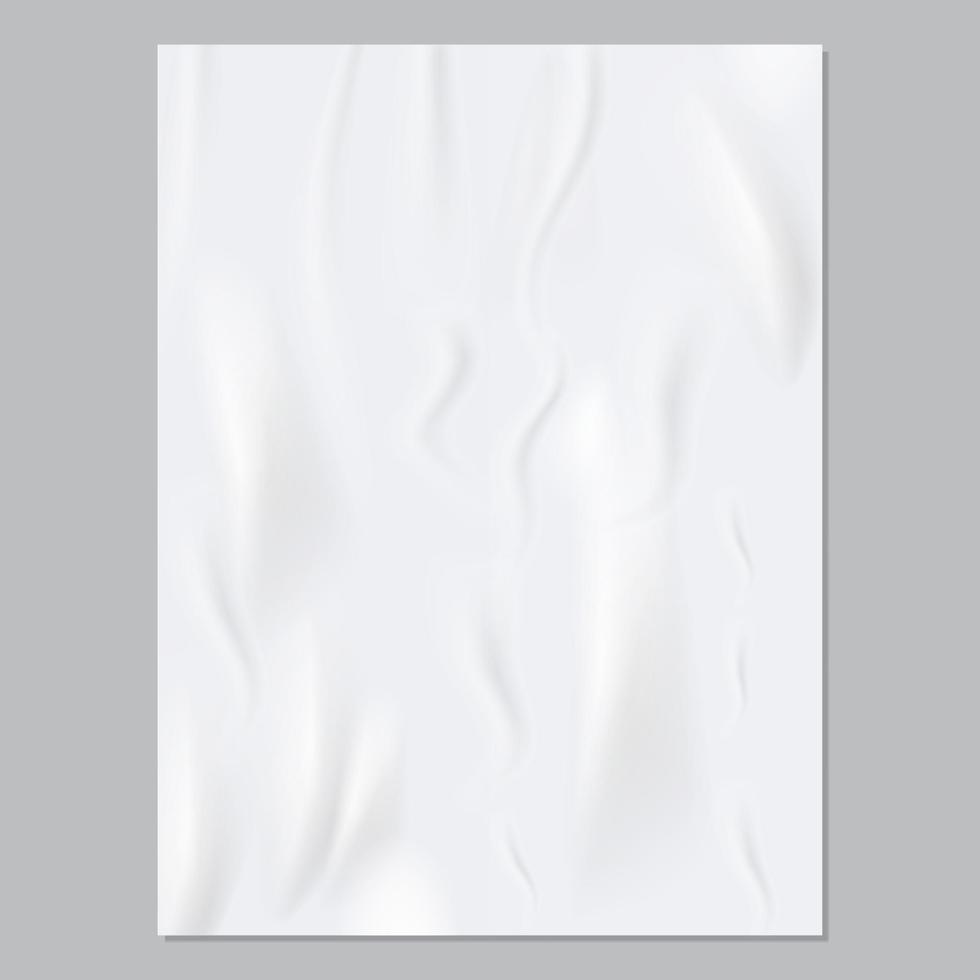 gekreukt papier. realistische vectorsjabloon voor moderne poster vector