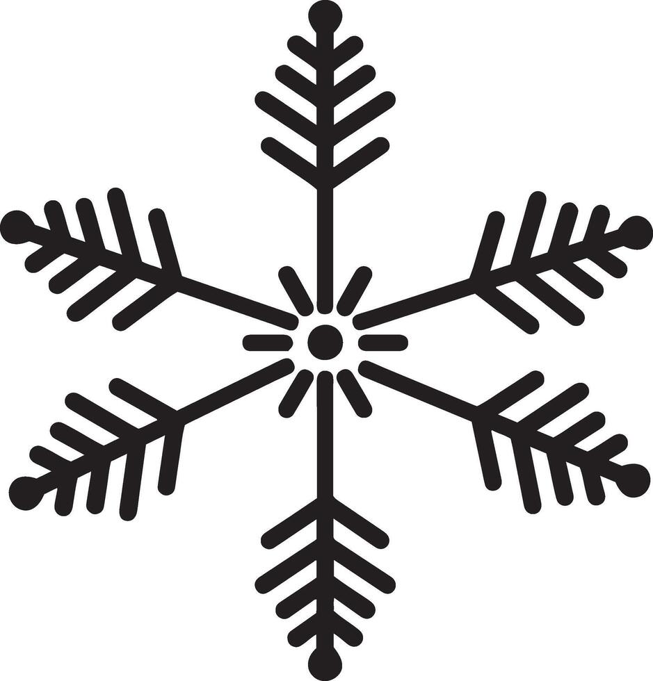 sneeuwvlok vector icoon geïsoleerd Aan een wit achtergrond. sneeuwvlok winter. houden bevroren symbool.