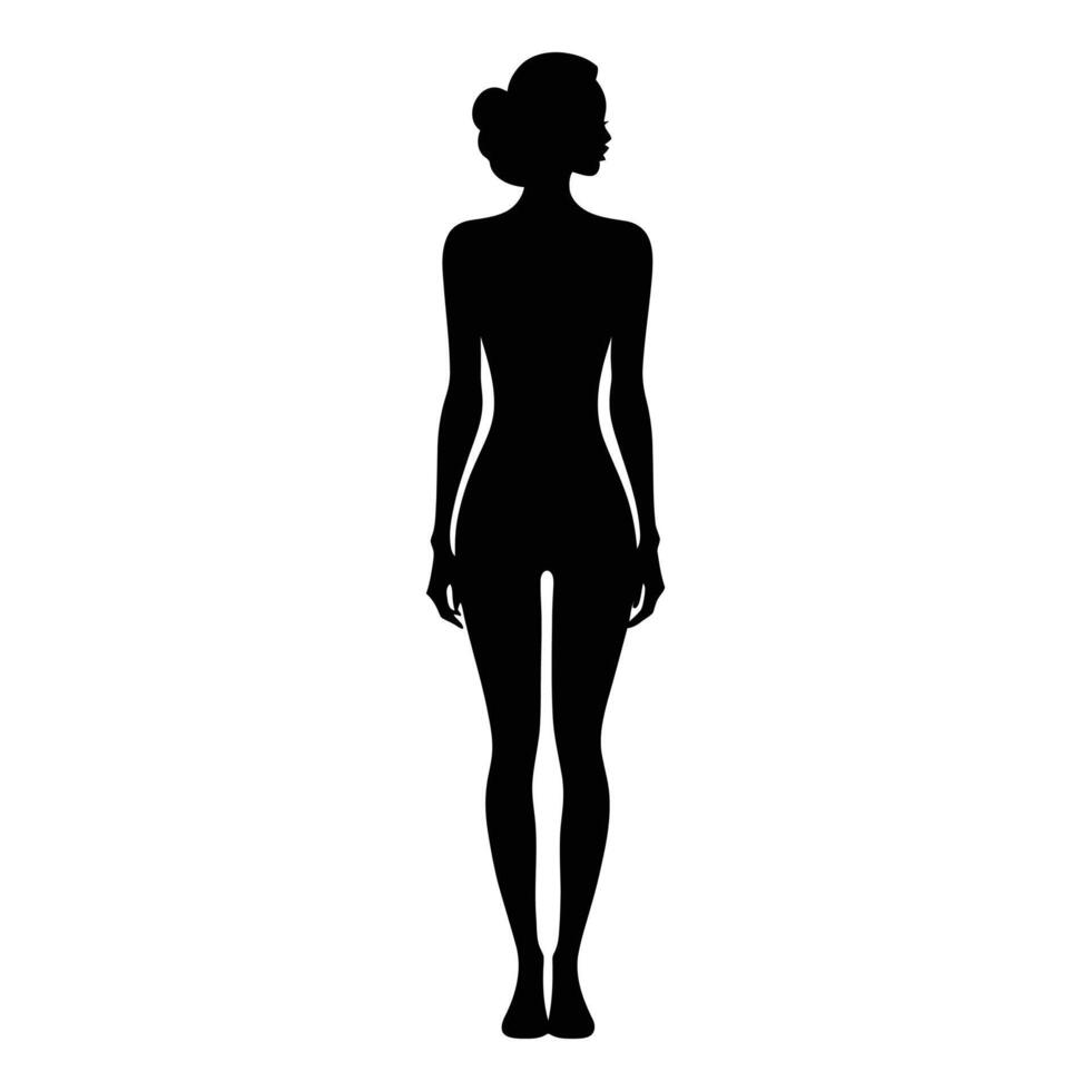 elegant vrouw, mooi meisje, mode vrouw, volwassen vrouw, jong vrouw silhouet vector