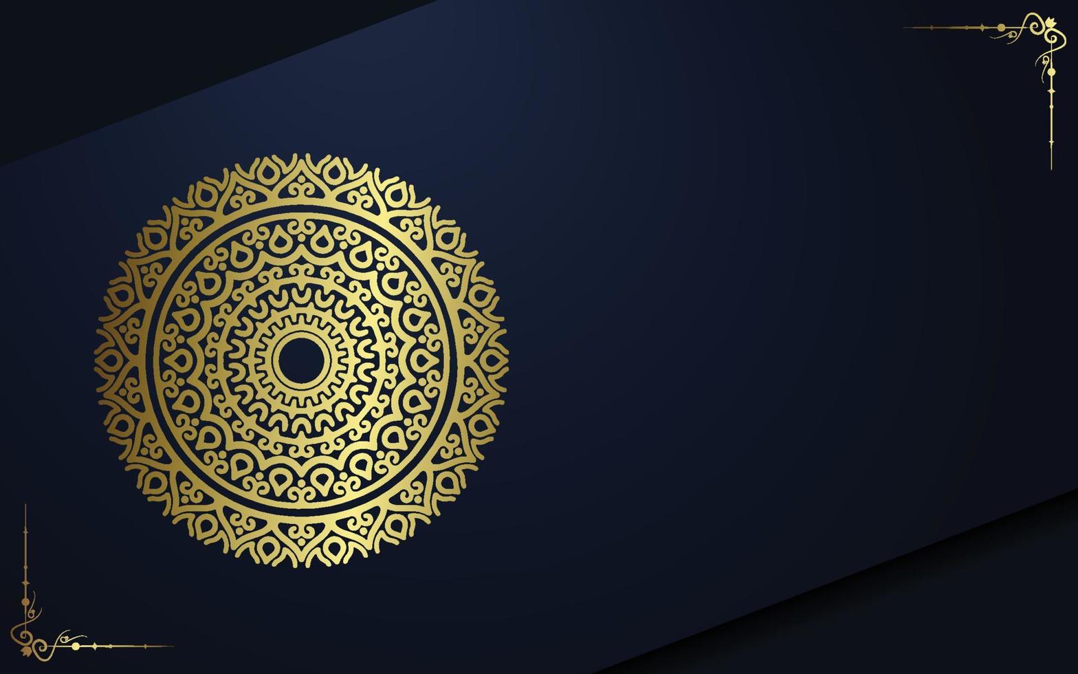 luxe sier mandala achtergrond met Arabische islamitische Oost-patroonstijl vector