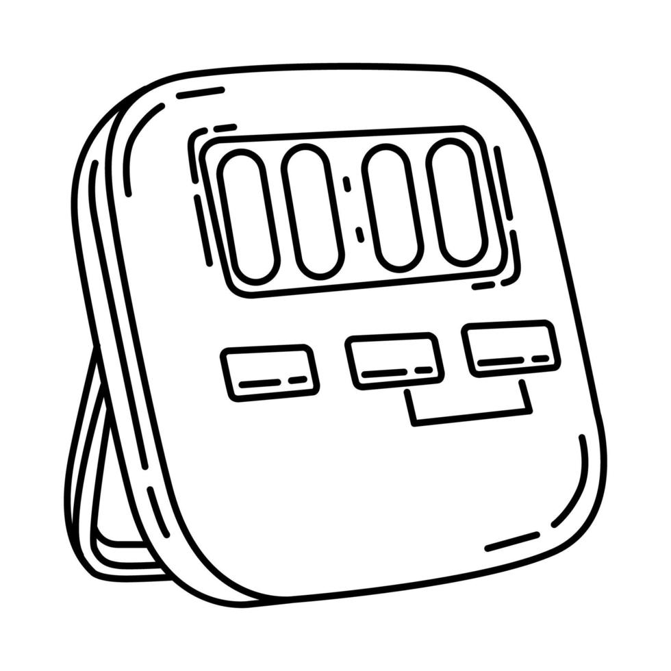 timer koken pictogram. doodle hand getrokken of schets pictogramstijl vector