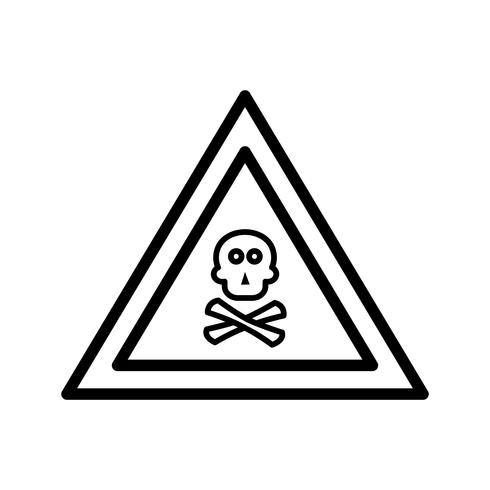 Vector vergif gas verkeersbord pictogram