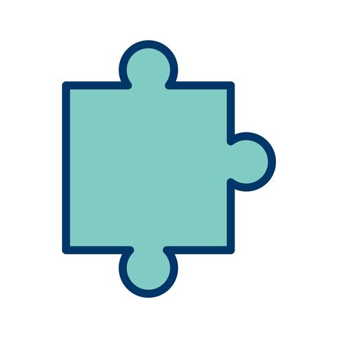 Vector puzzel stuk pictogram