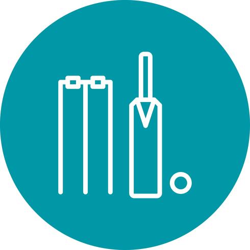 Cricket pictogram vectorillustratie vector