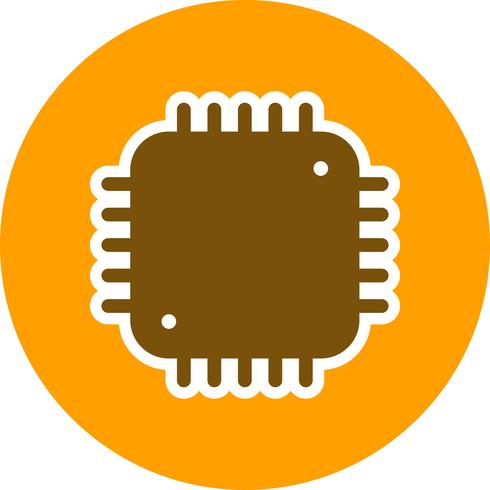 Processor pictogram vectorillustratie vector