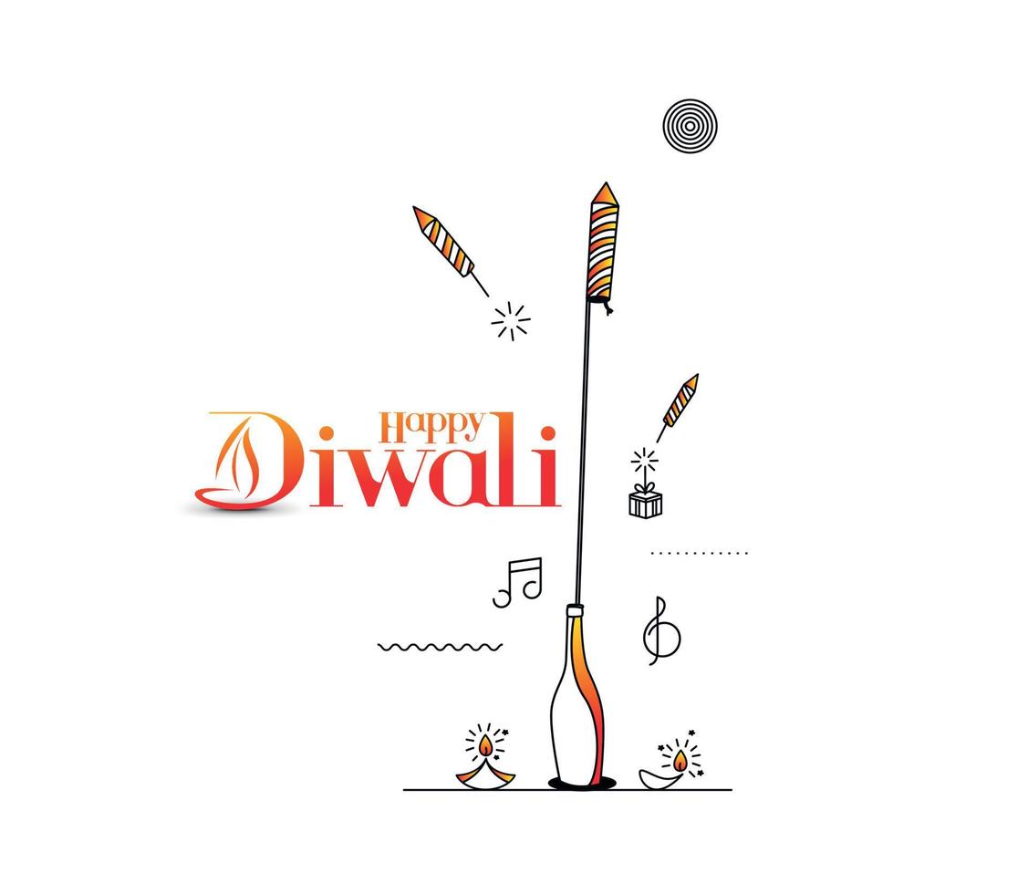 gelukkige diwali verkoop banner poster, vectorillustratie. vector