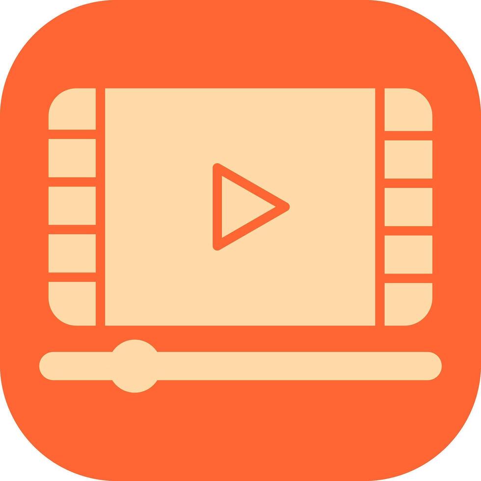 video en animatie vector icoon