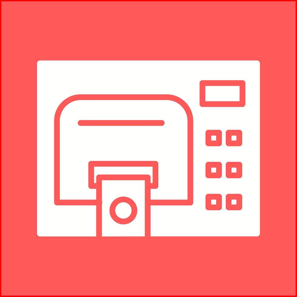 Geldautomaat onderhoud vector icoon