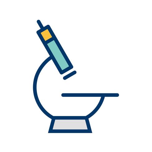 Vector microscoop pictogram