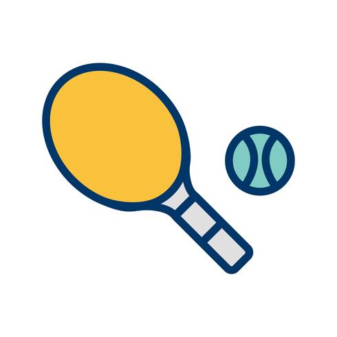Tennis pictogram vectorillustratie vector