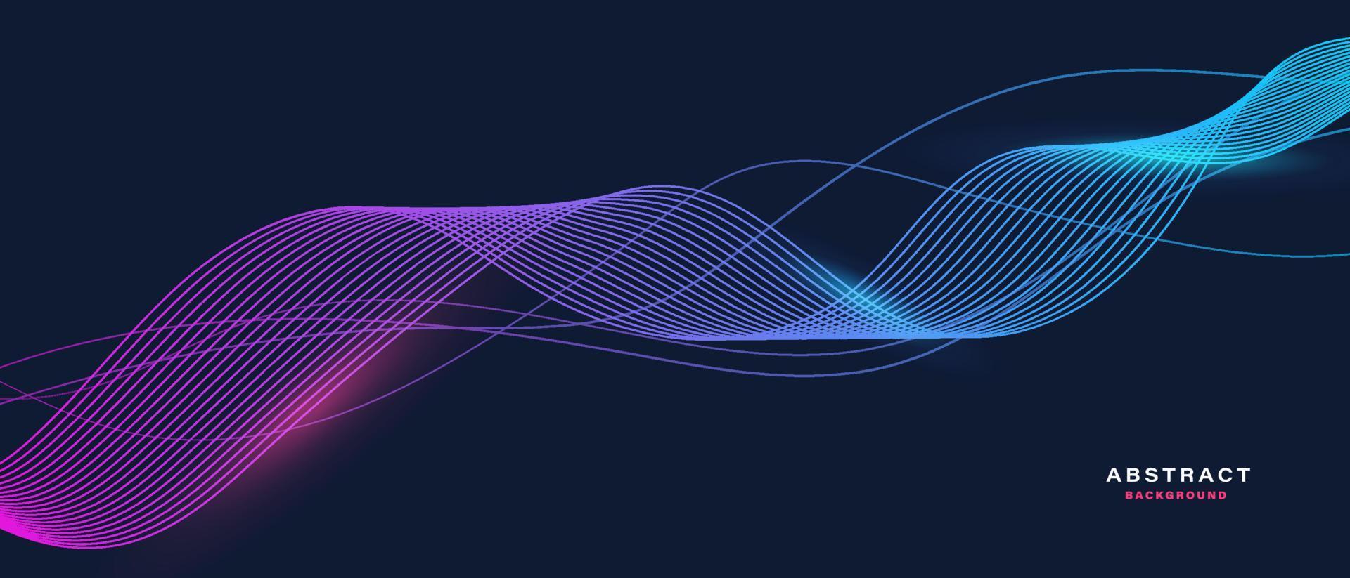 abstracte achtergrond met dynamische golven. vector