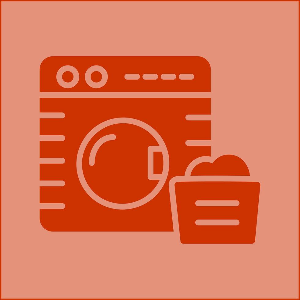 wasmachine vector pictogram