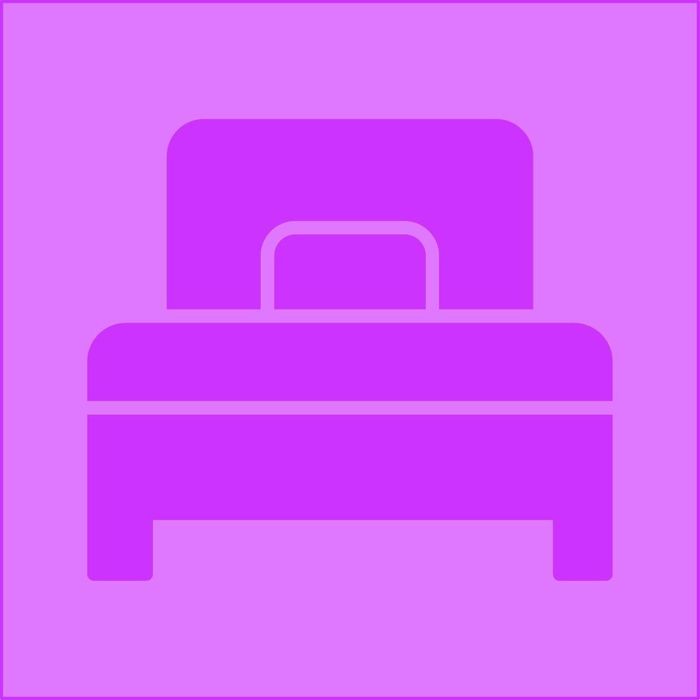 single bed vector icoon