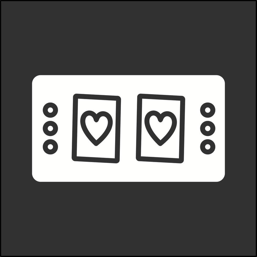 kaarten tafel vector icoon