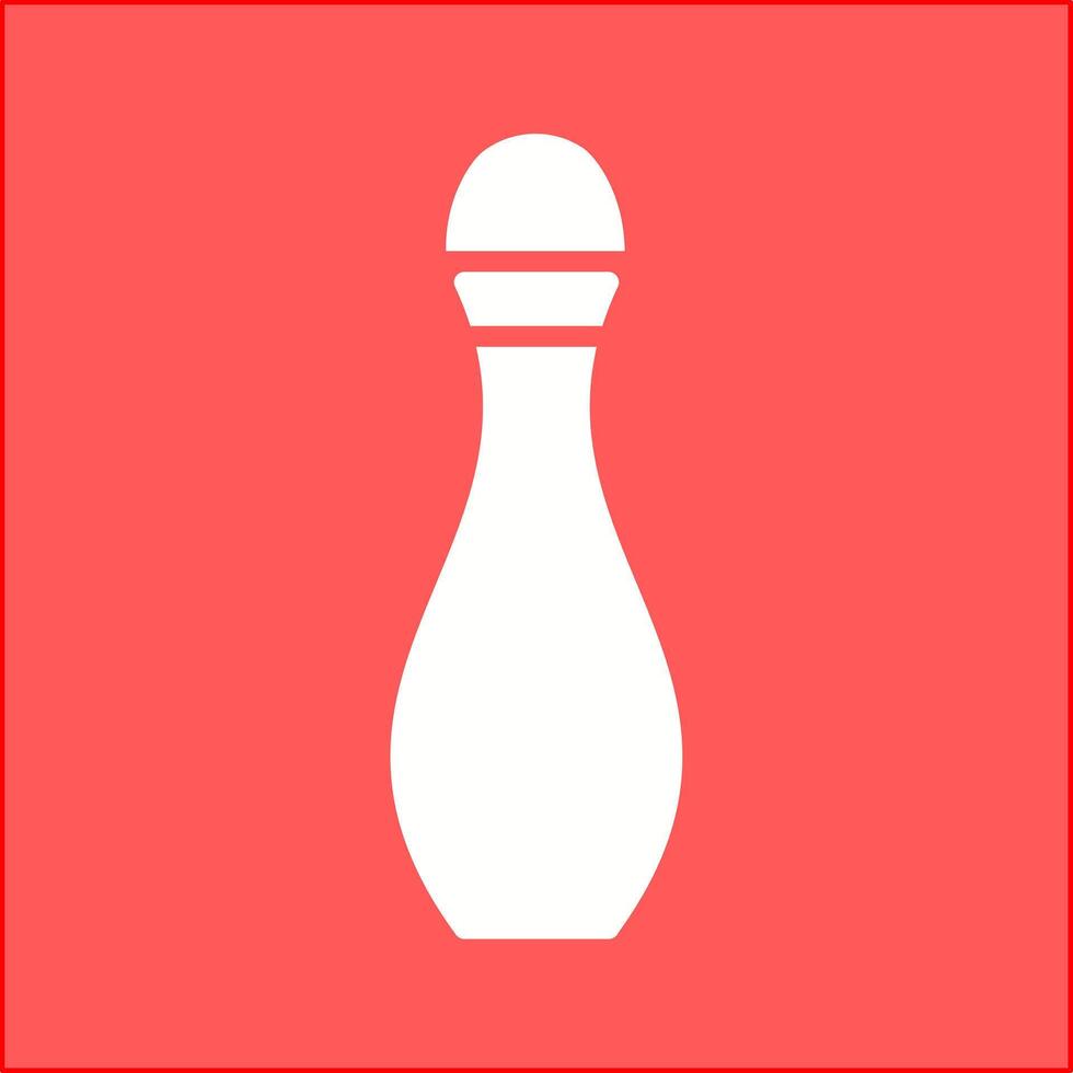 bowling pin vector icon