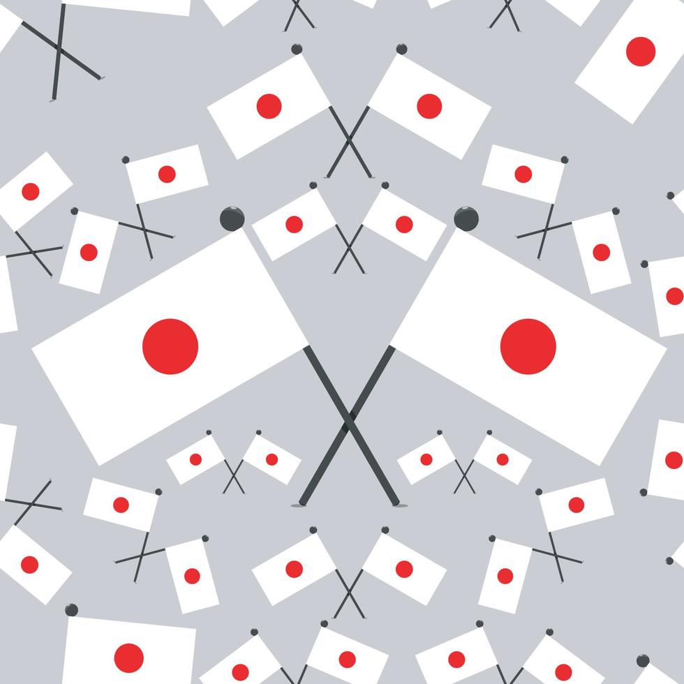 vectorillustratie van patroon japan vlaggen vector