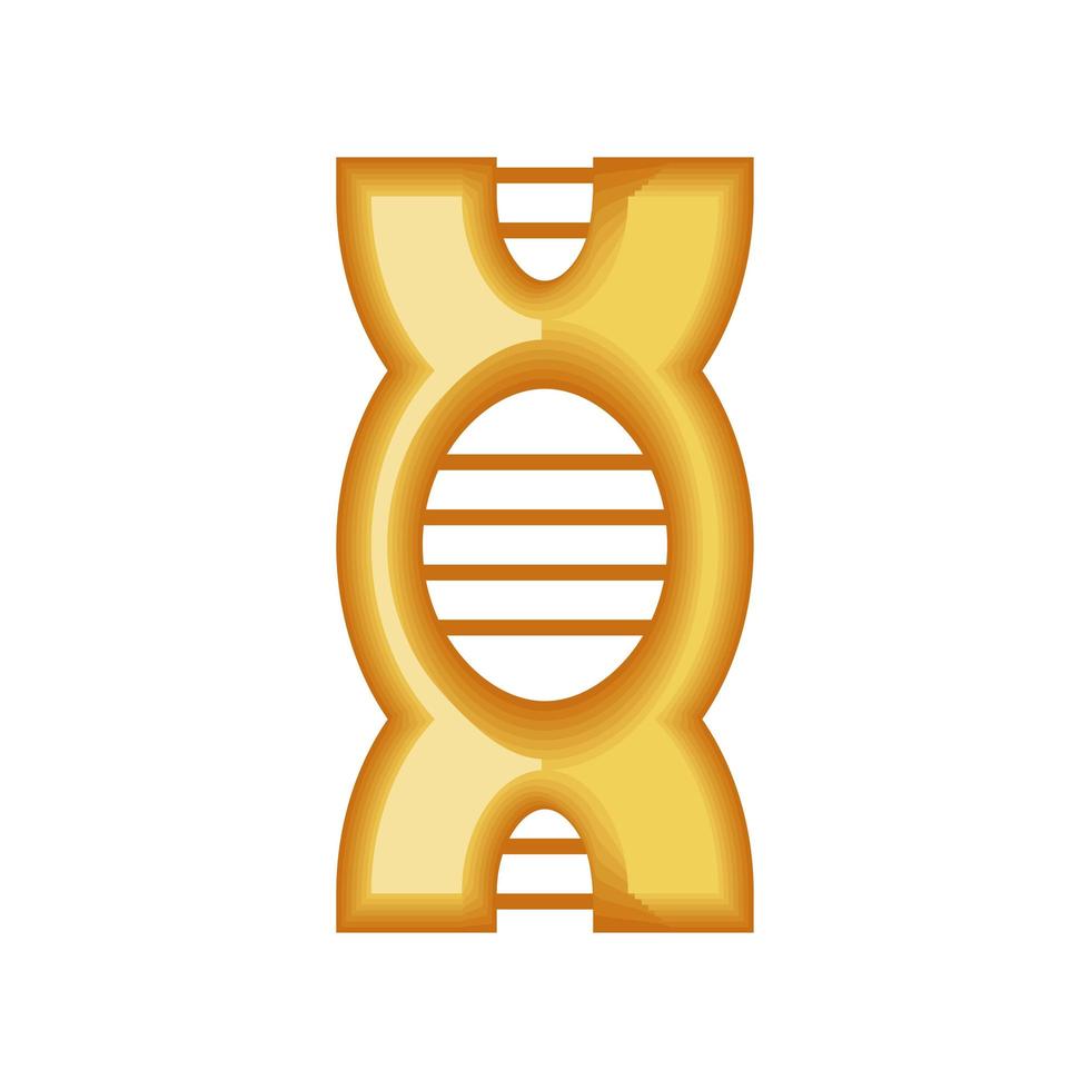 molecuul dna genetisch pictogram vector