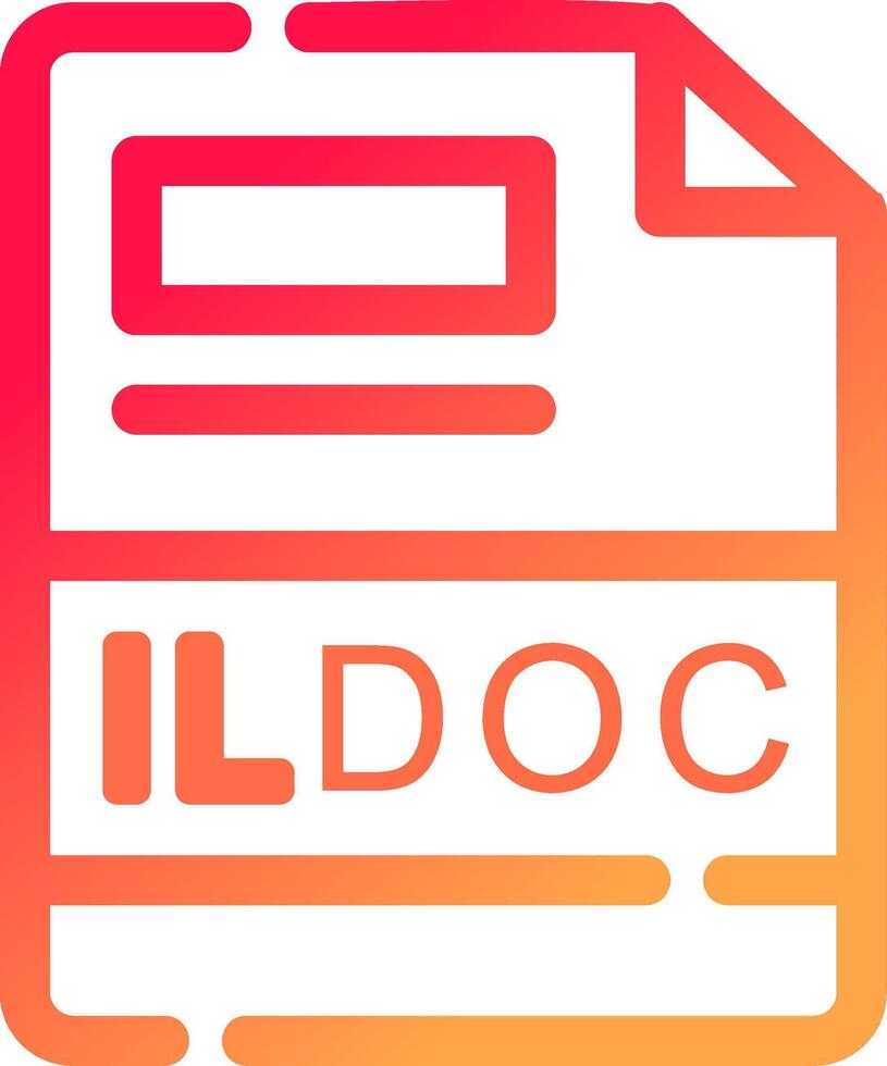 ildoc creatief icoon ontwerp vector