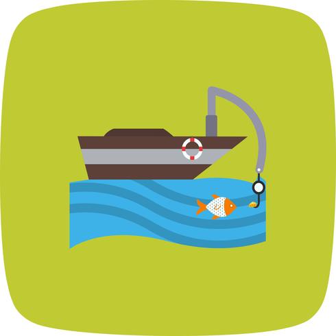 Vector vissersboot pictogram