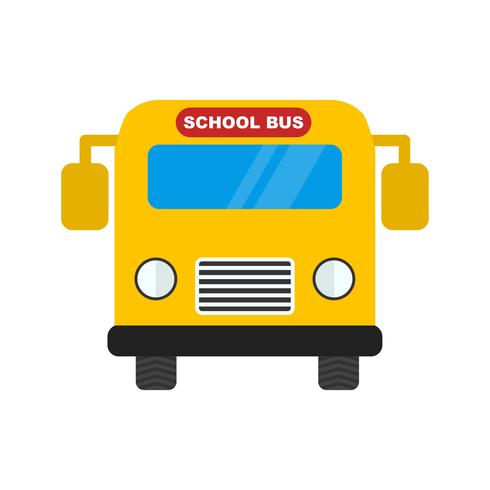 Vector schoolbus pictogram