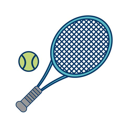 Tennis pictogram vectorillustratie vector