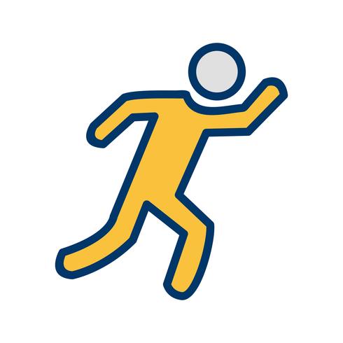 Runner pictogram vectorillustratie vector