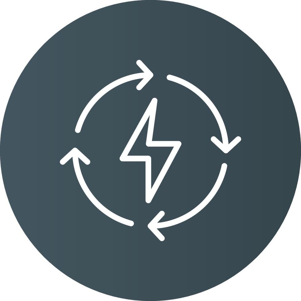 glyph cirkel licht zwart helling vector