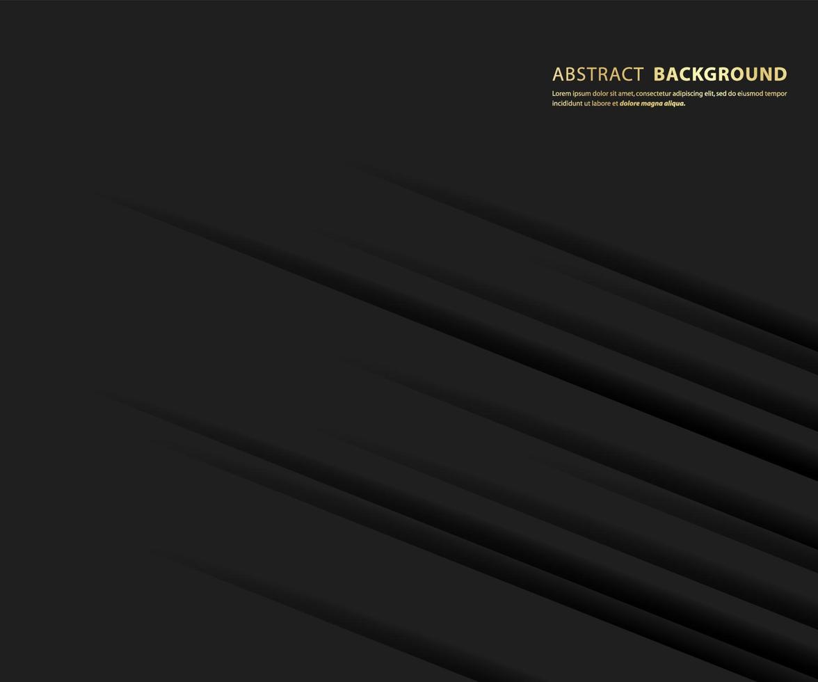 abstracte achtergrond donker en schaduw. moderne zwarte ontwerpsjabloon. vectorillustratie. vector